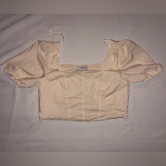 Sophie Rue Tops - Sophie Rue Cream Elastic Waist Skirt